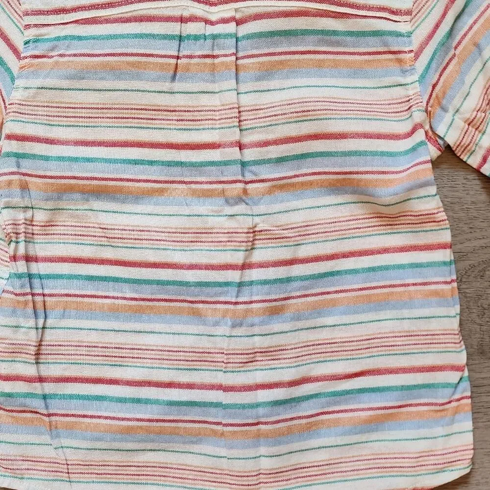 Baby Gap Boy's Multi-Color Striped Long Sleeve Casual Button Down Shirt Size 3